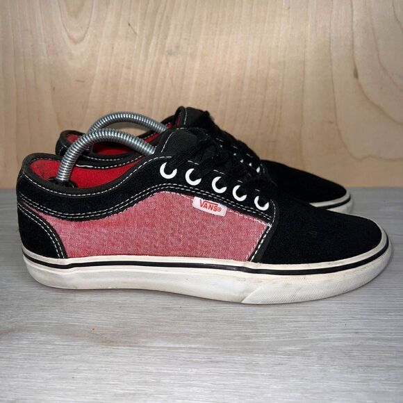 Van Era Authentic Black Suede/Red VN-OJLJ61Z Women's 7 - Picture 4 of 11